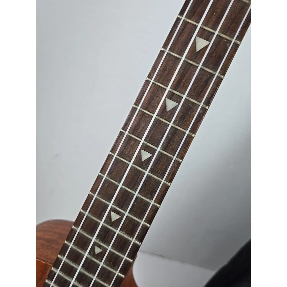 Luna Mahogany Concert Ukulele Acoustic Electric Tattoo Laser Etched w Bag VIDEO